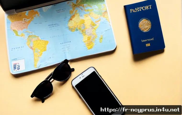 북키프로스 여행 예산 계획 - Photorealistic overhead travel budget planning scene for a French traveler visiting Northern Cyprus,...